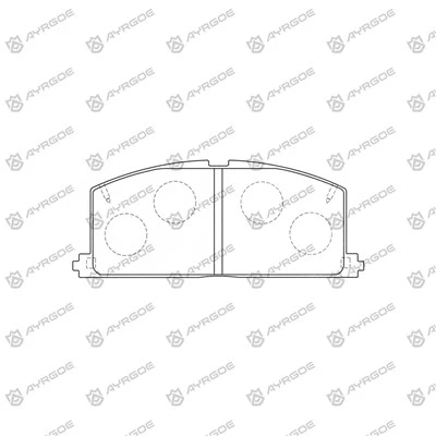 D2085H FRENO PASSO PER TOYOTA VISTA CV40